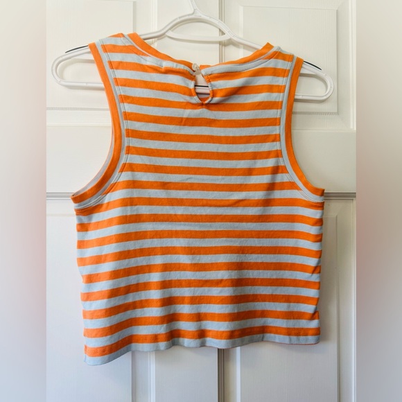 Anthropologie – Maeve Cropped Striped Halter Tank – Size Medium - Picture 10 of 13